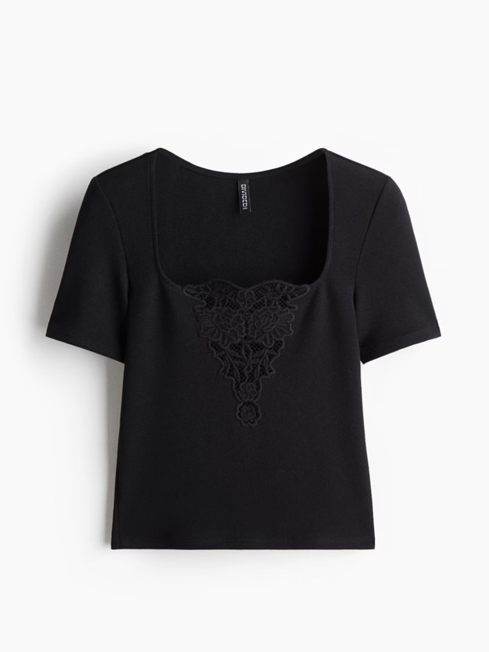 H&M TOP WITH EYELET EMBROIDERED DETAIL Size XL NWT - Picture 2 of 6